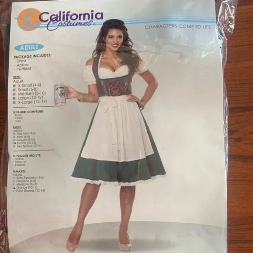 Oktoberfest CaliforniaAdult Bavarian Beer Maid - Picture 3 of 5